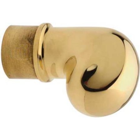 LAVI INDUSTRIES , Scroll Finial, for 1.5" Tubing, Polished Brass 00-606/1H